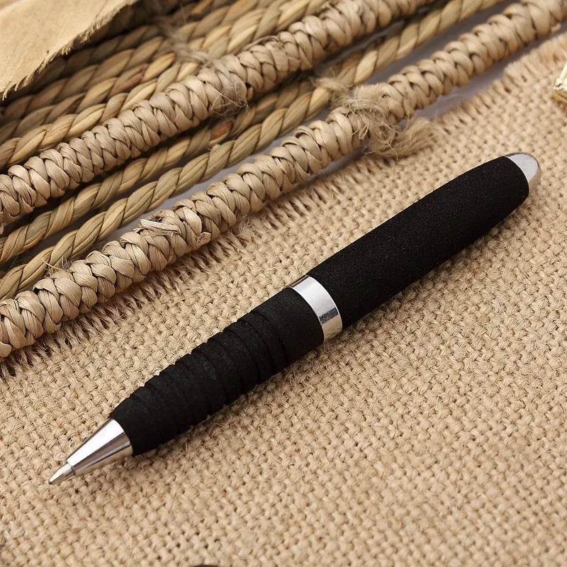 Metal cap ballpoint pen with 1.0mm tip shown in multiple ink colour options.