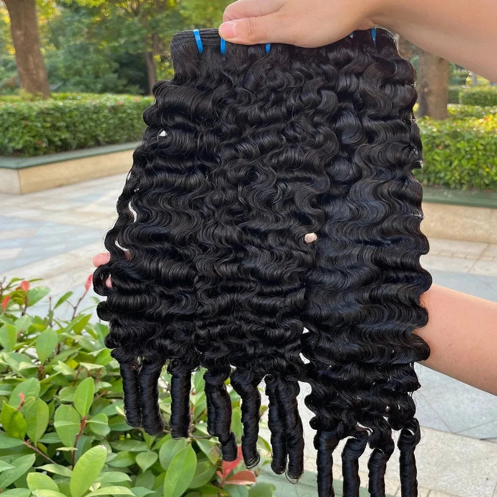 15A human hair weft in colour 1B hand woven for hair extensions available in 8 to 30 inch lengths
