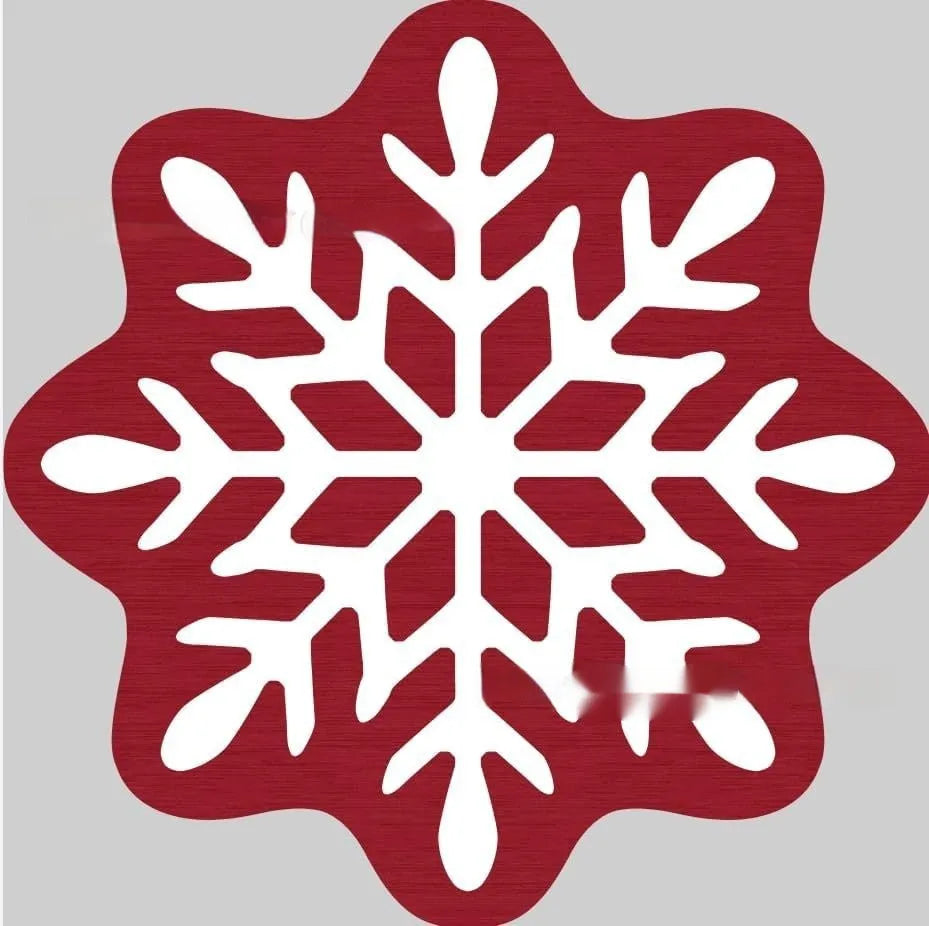 Christmas-themed polyester carpet with printed festive design in square format