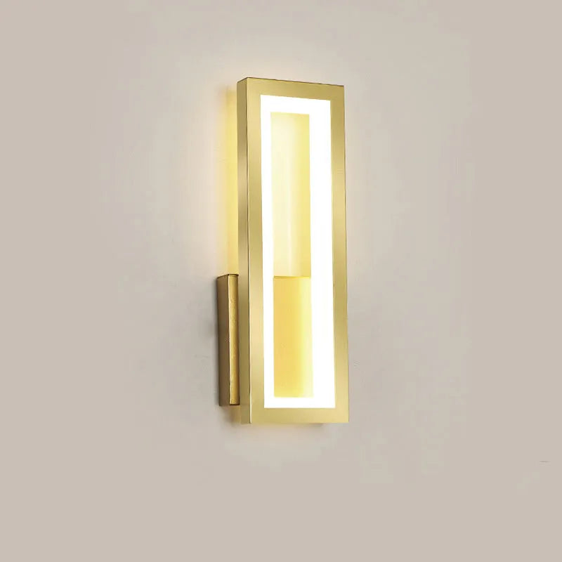 Modern corridor wall light in black finish with PVC lampshade and wall mounting
