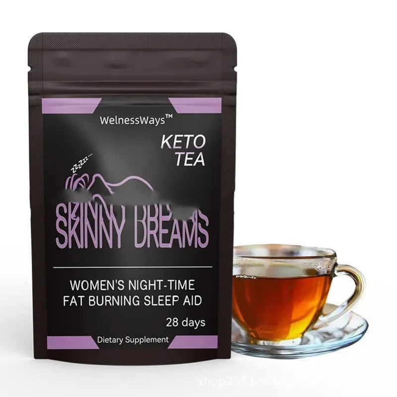 28 day herbal tea collection with 16 varieties including slimming, detox and whitening blends for women