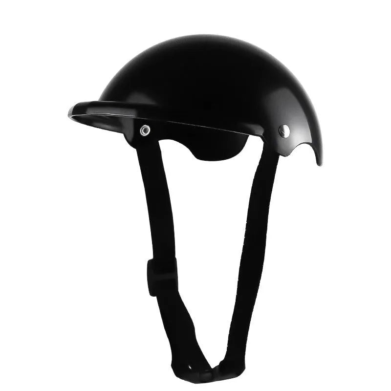 S size plastic pet helmet for motorcycle safety in four colour options