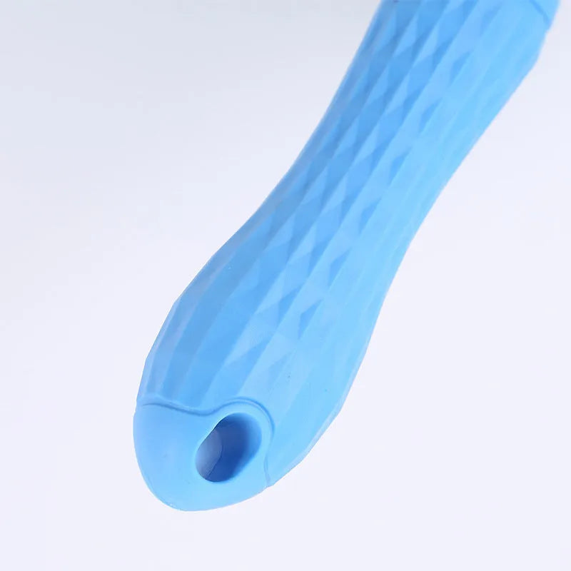 Self-cleaning pet comb with thick steel needle and ABS TPR handle