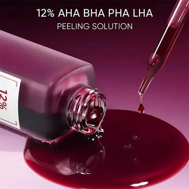 Facial exfoliating essence bottles: Type A 30ml and Type B 35ml colour-classified options