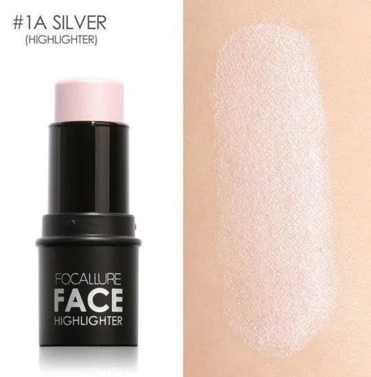 Four shade options of a cream stick face contour highlighter on a white background.