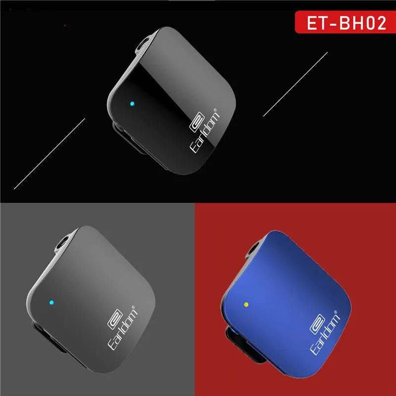 Bluetooth lavalier running headset with clip attachment and multiple colour options