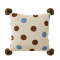 Cartoon anime print sofa cushion pillow in blue, brown, or white with cute animal designs