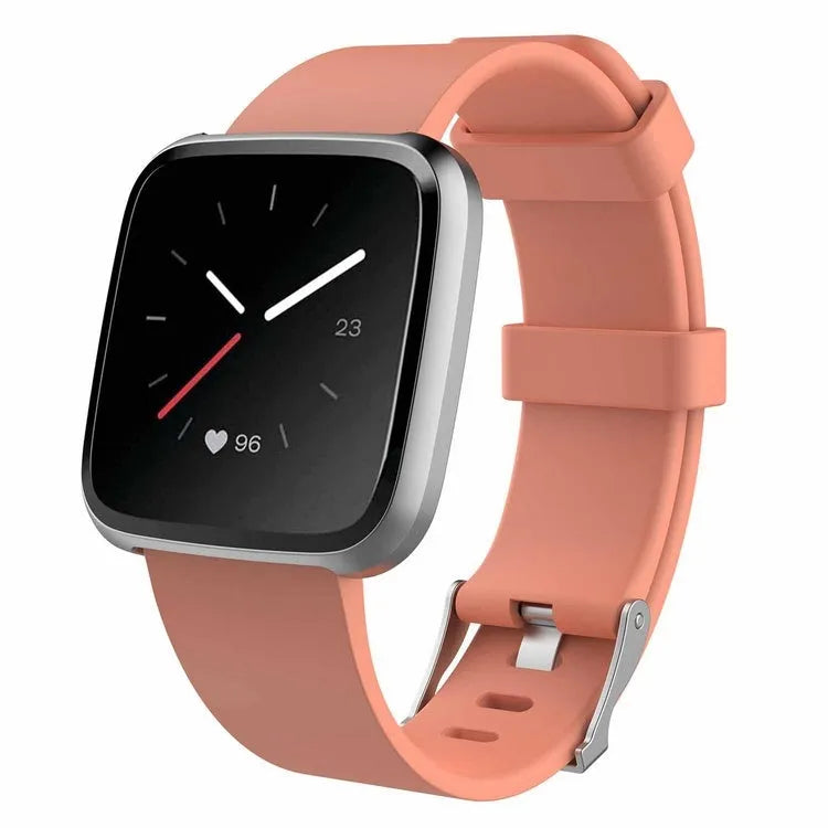 Fitbit Versa Lite replacement watch strap in multiple colours showing large and small size options