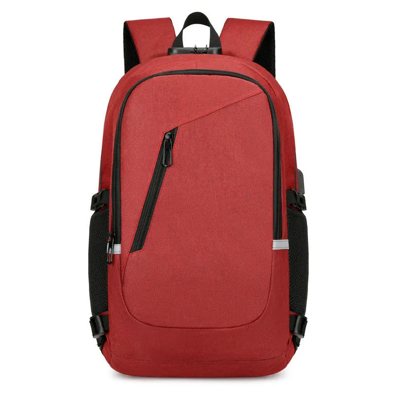 Oxford cloth computer backpack in street trend style with 20-35L capacity for laptop protection