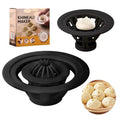 Black Jinkali steamed bun mould set with four different shapes for baozi, dumplings and shaomai