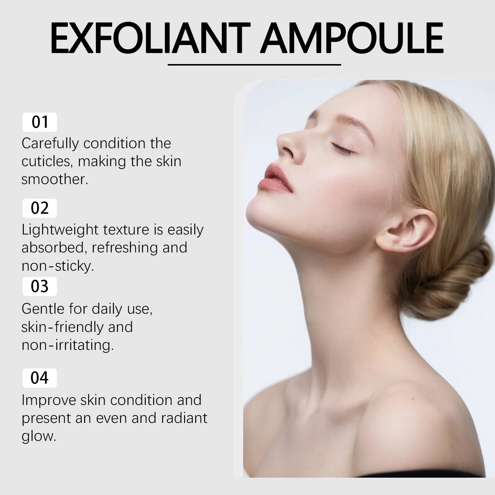 80ml bottle of facial cleansing and nourishing liquid with hyaluronic acid and salicylic acid