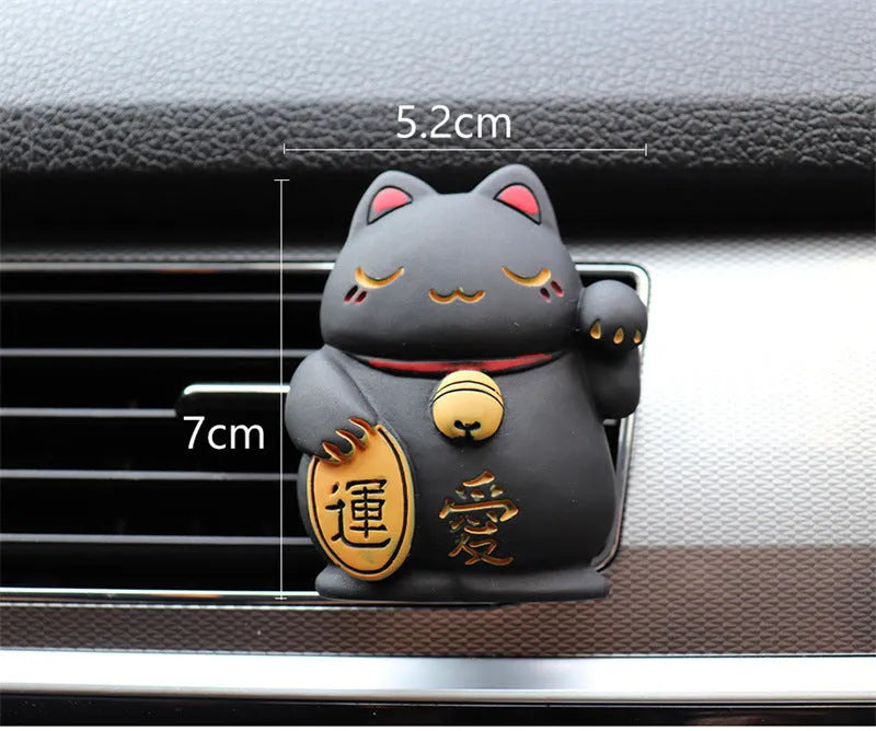 Resin car vent aromatherapy clip with cat design for vehicle air freshening and decoration