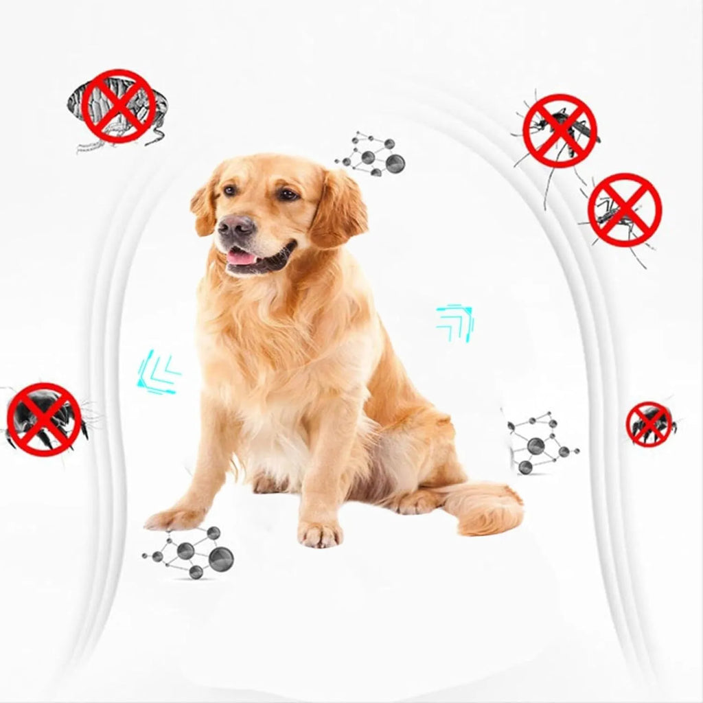 Double-sided plastic flea comb for pets with dense teeth and compact design