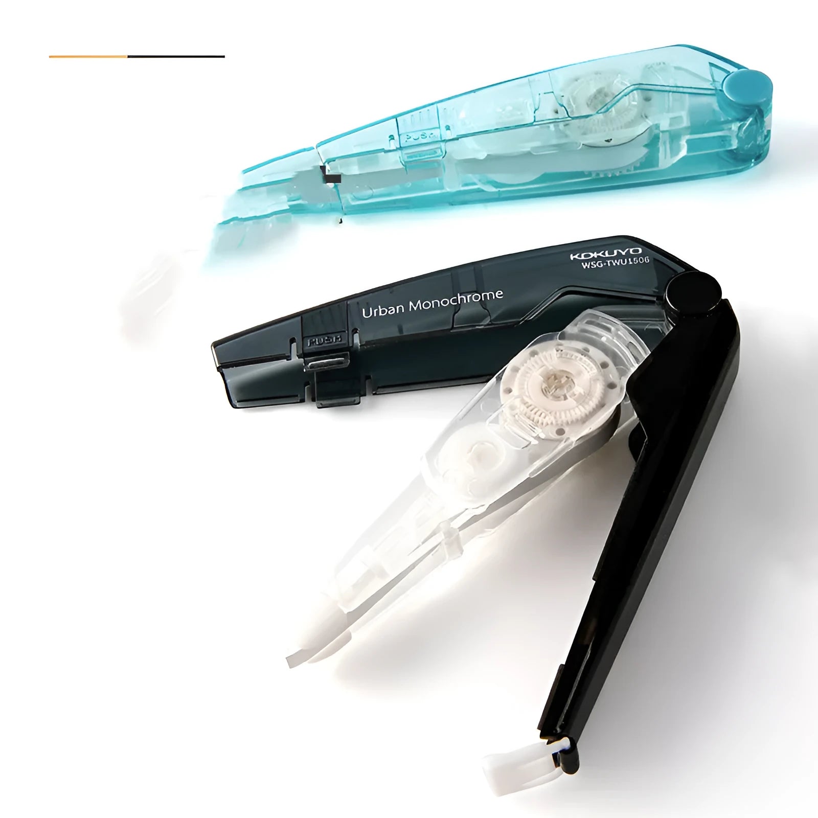 Correction tape refill core for TWU1506D.W and WSG-TWC1506 models in transparent, blue, pink, or yellow.