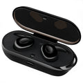 Wireless Bluetooth sports earbuds in black, green, red, and white colours showing in-ear design.