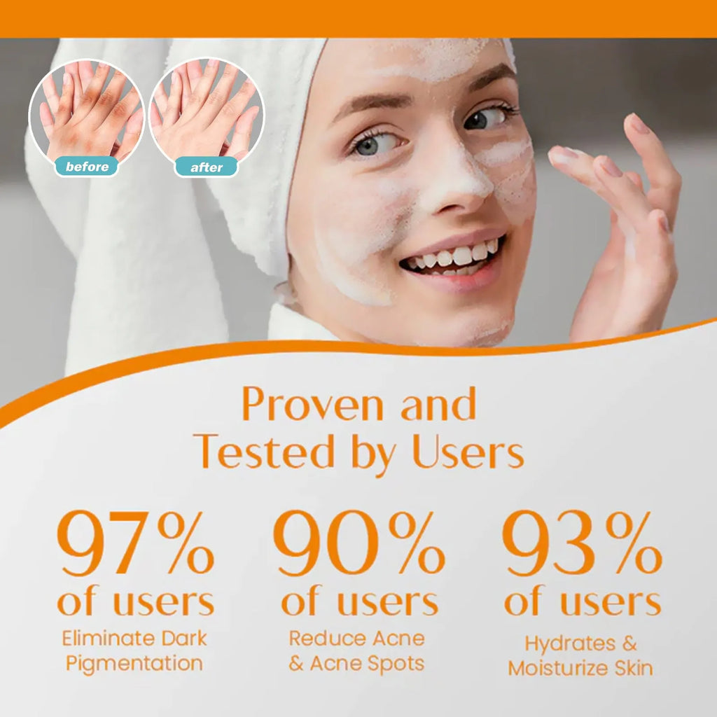 100g whitening vitamin body soap bar with kojic acid, vitamin C and botanical extracts