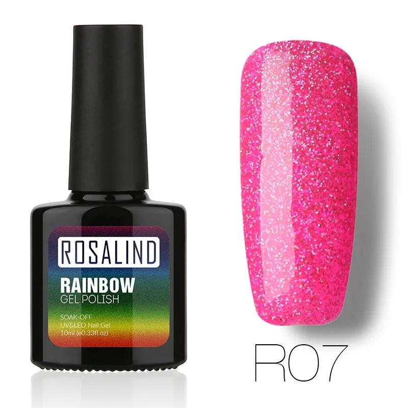 ROSALIND phototherapy gel nail polish bottle in shade RBR, 8ml, UV LED cure gel with high gloss finish