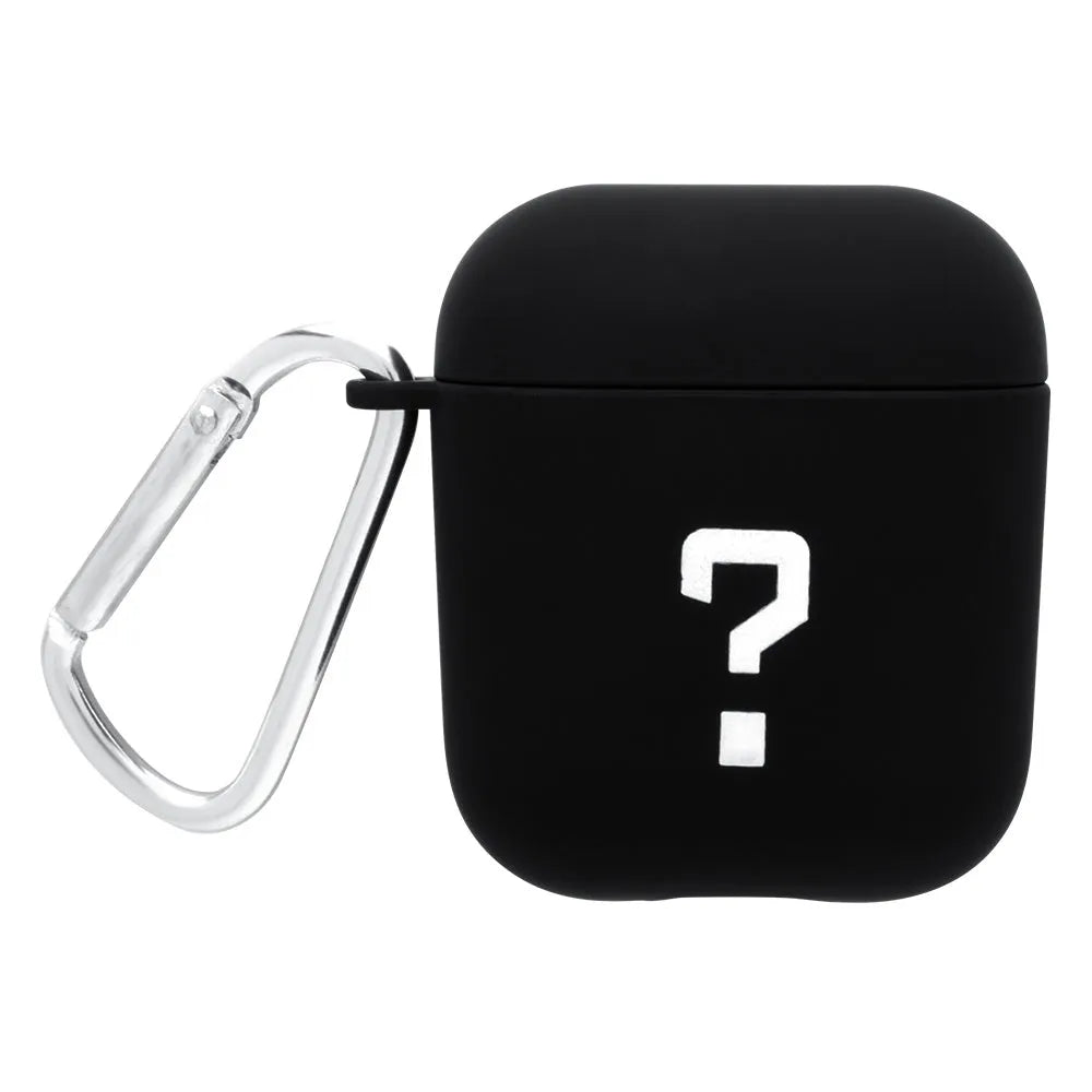 Black and pink PC plastic AirPods earphone cover with decorative style options