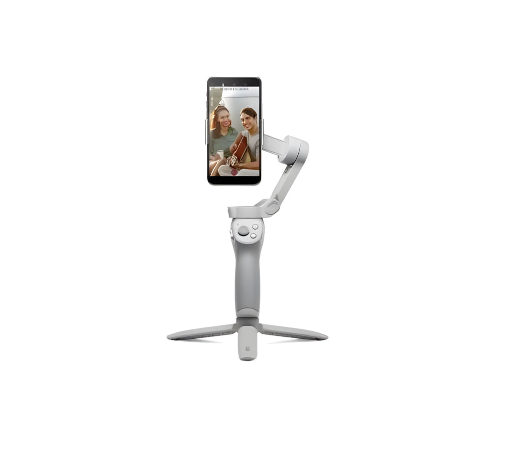 Magnetic mount smartphone PTZ gimbal stabilizer with integrated battery for videography