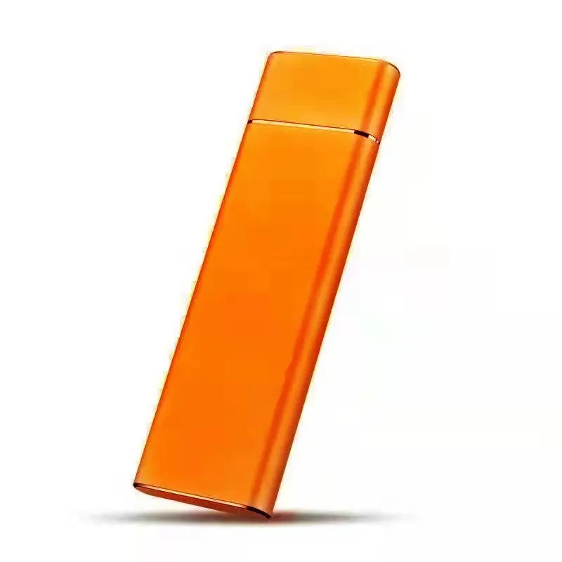 6TB capacity external mobile hard drive with metal shell in black blue orange red or silver colour options