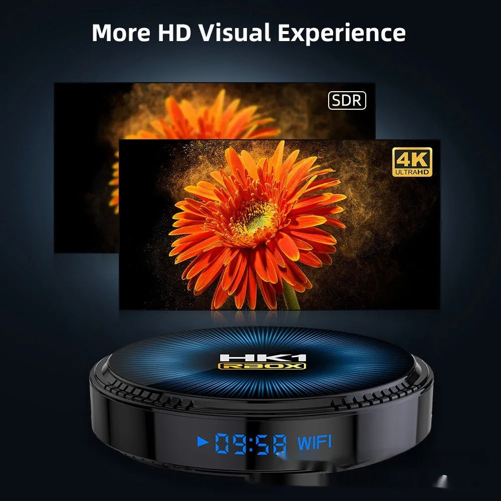 Compact wireless Bluetooth projector for home use with HDMI and WIFI HD display