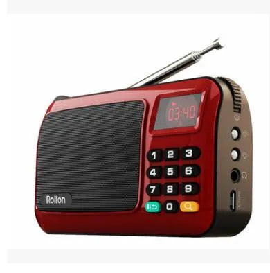 Rolton W405 portable FM radio MP3 speaker in golden, blue or gules colour