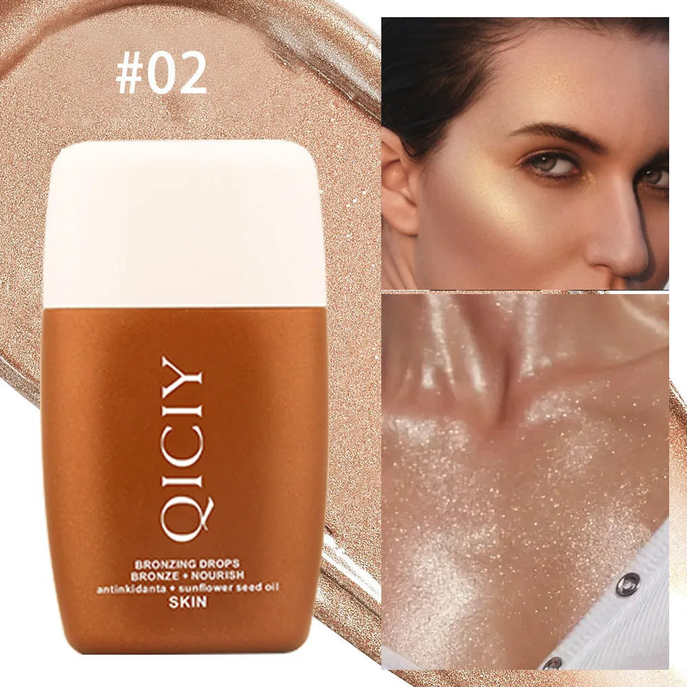 30ML face and body contour highlighting liquid cream in four shade options for natural definition