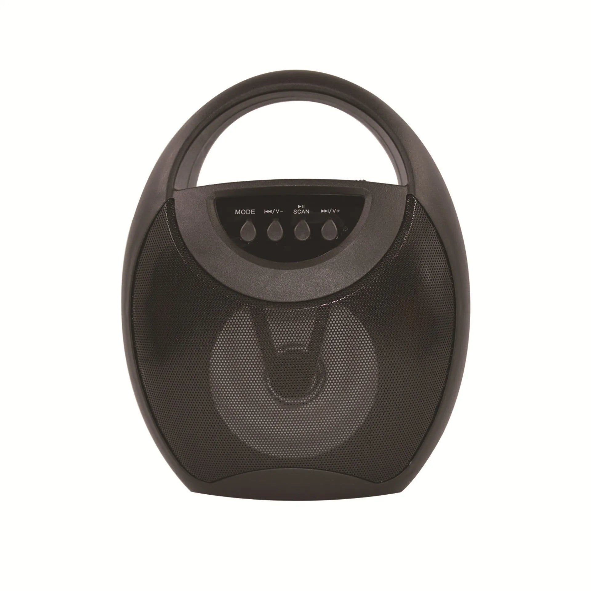 Portable Bluetooth speaker in black, blue, or pink colour with USB and SD card slots