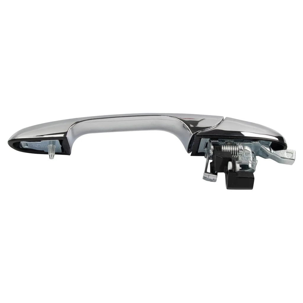 Black Fiat 500 replacement car door handle showing its size and shape.