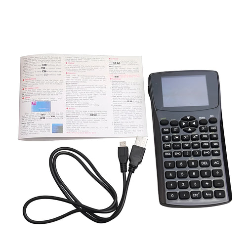 Black multifunctional e-book reader with 2.8cm screen displaying text, featuring adjustable strap and media playback controls.