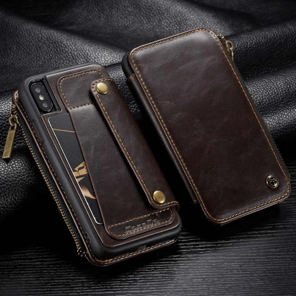 PU leather flip phone case for Samsung Note9 in black colour showing anti-scratch protection features