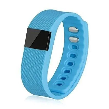 Ordinary bracelet pedometer with digital display in black, blue, green, orange or yellow colours