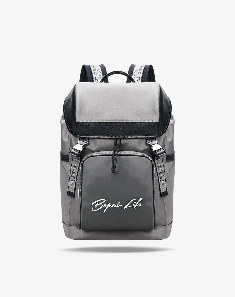 BOPAI LIFE outdoor fashion backpack in camouflage with microfiber synthetic leather and fabric, 31.5x195x47 cm