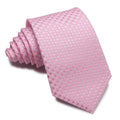 Men's 8CM wide striped formal tie in polyester jacquard weave available in multiple colours