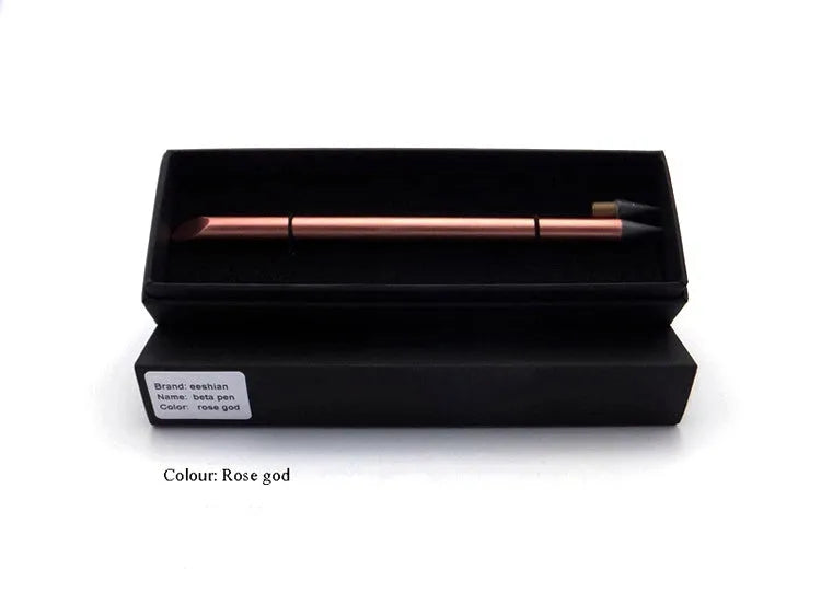 Inkless metal pen with alloy steel nib in choice of five metallic colours