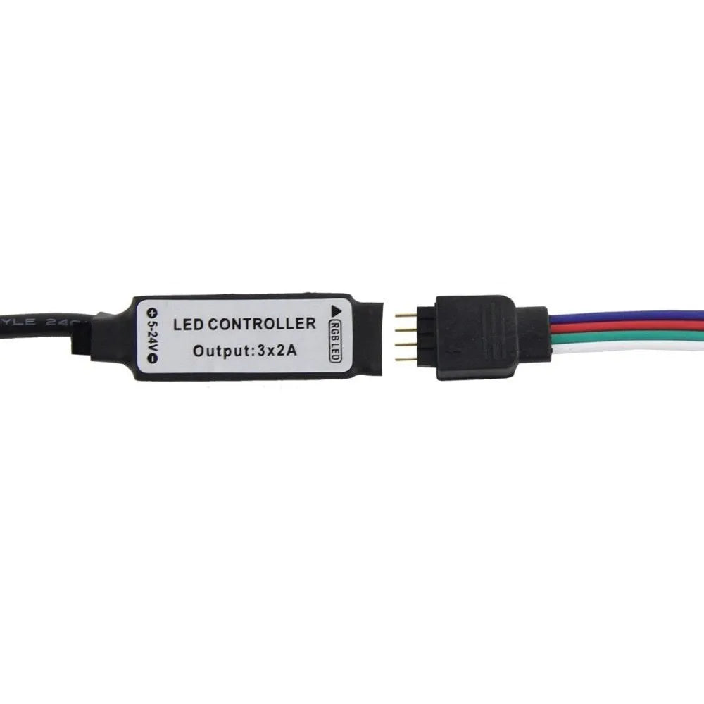 A flexible one-metre-long USB LED light strip showing multiple SMD5050 LEDs, coiled next to its USB plug.