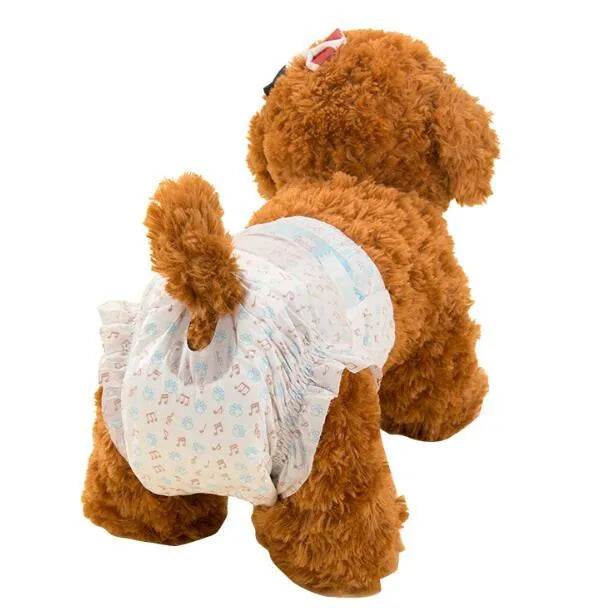 10-pack adjustable dog diapers with wetness indicator, soft fabric, for male and female dogs