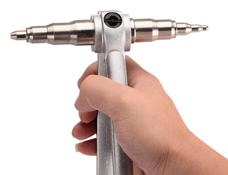 Manual tube expander tool for air conditioning copper pipes 6mm to 22mm range with alloy steel construction