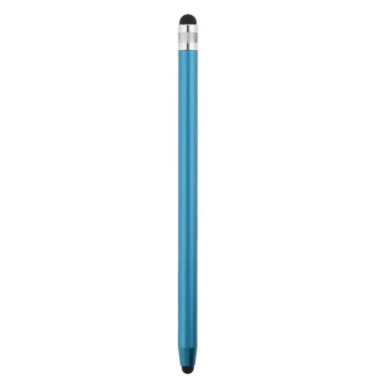 WK128 metal capacitive stylus pen with double silicone tips for tablet and smartphone drawing