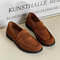 Men's retro style slip-on casual shoes in microfiber PU available in four colours