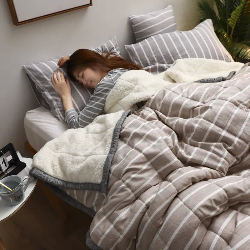 Fleece Blankets and Throws Thick Warm Winter Blankets Home Super Soft Duvet Luxury Solid Blankets on Twin Bedding Coral Fleece Polyester 150cmx200cm Pink Autumn Winter Use