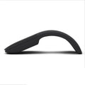 Black Bluetooth 4.0 folding touch wireless mouse shown in compact and folded position.