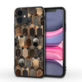 Marble pattern protective case for iPhone on a table