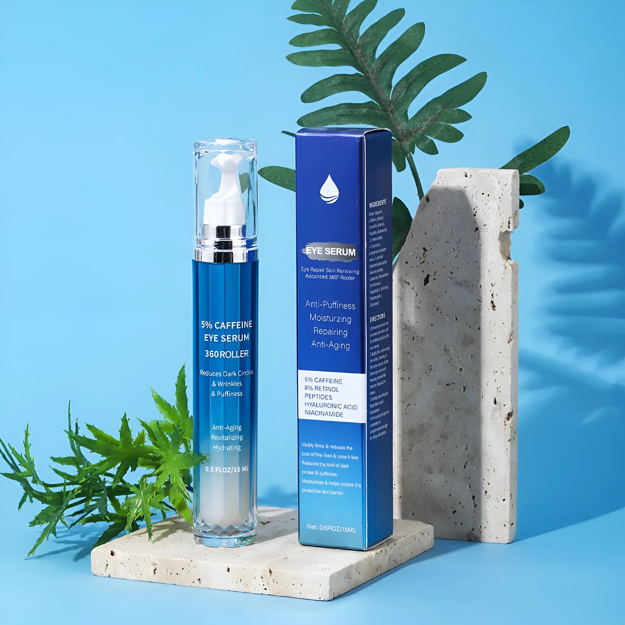 15ml household moisturising retinol caffeine eye serum for all skin types