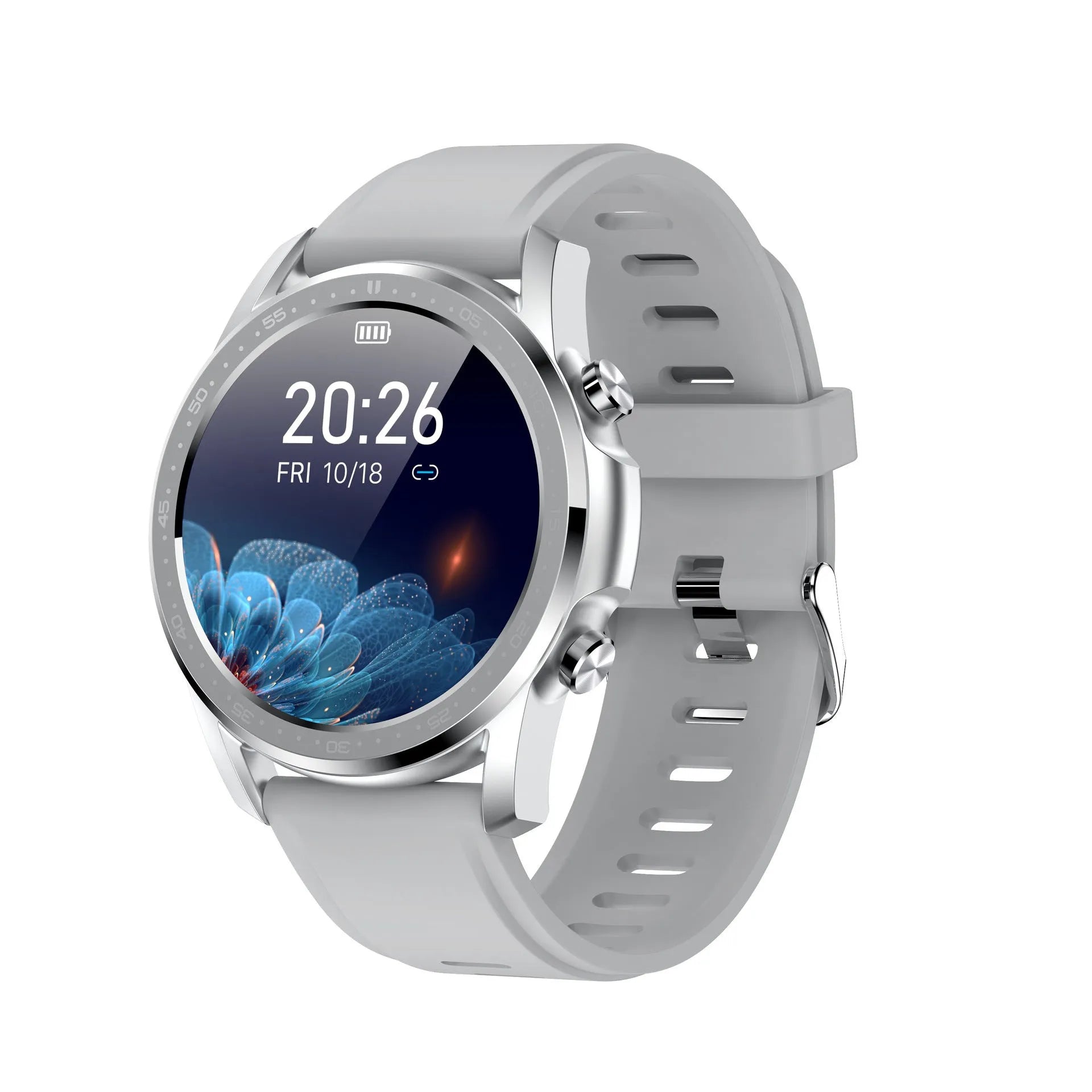 Youth2 body temperature smart bracelet with 1.3-inch screen and zinc alloy frame in black colour