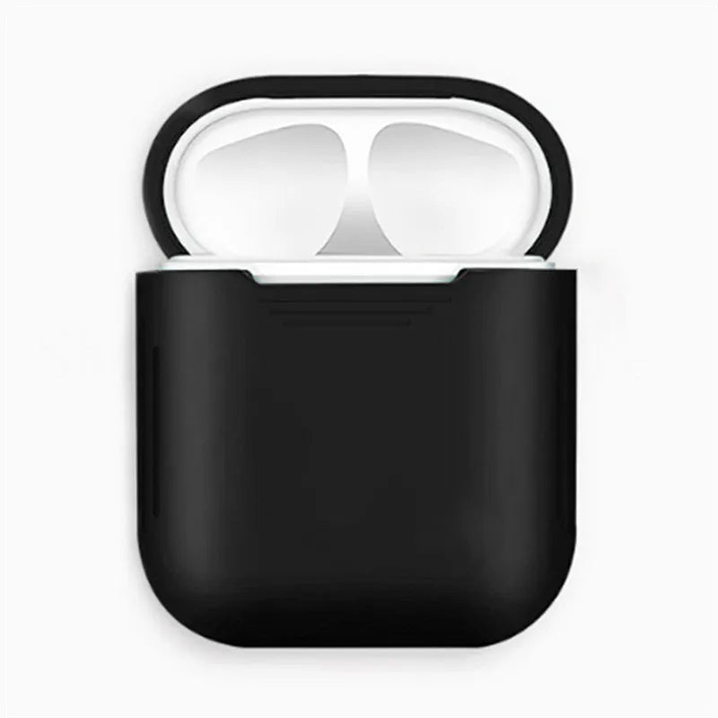 Silicone protective case with earmuffs for Apple AirPods in various colours