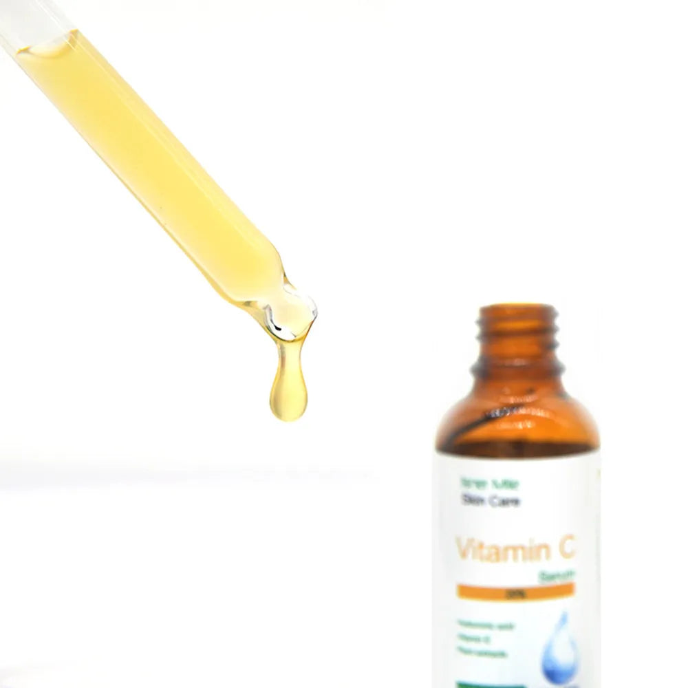 30ml Vitamin C serum bottle undiluted skincare essence for uneven skin tone