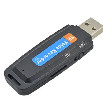 SK-001 black and white creative USB flash drive with plastic shell showing dimensions 70mm x 21mm x 9.4mm