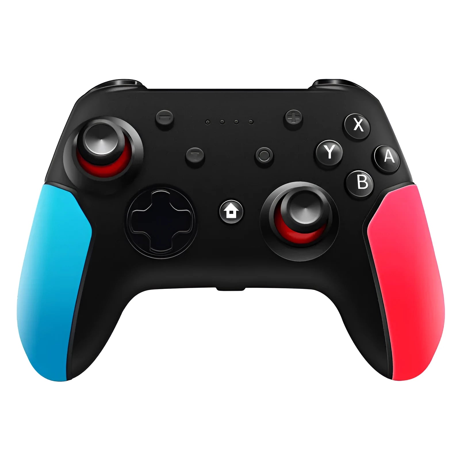 Switch Bluetooth gamepad controller with vibration in blue and red colour combination