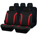 Polyester car seat cover set with sponge packing in blue, red, black or grey